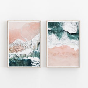 Beach Print Set of 2, Instant Art, INSTANT DOWNLOAD, Modern Minimalist Poster, Printable Wall Decor