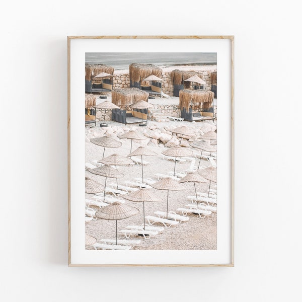 Mediterranean Beach Print, Sea Art, Beach Photography, INSTANT DOWNLOAD, Modern Minimalist Poster, Printable Wall Decor