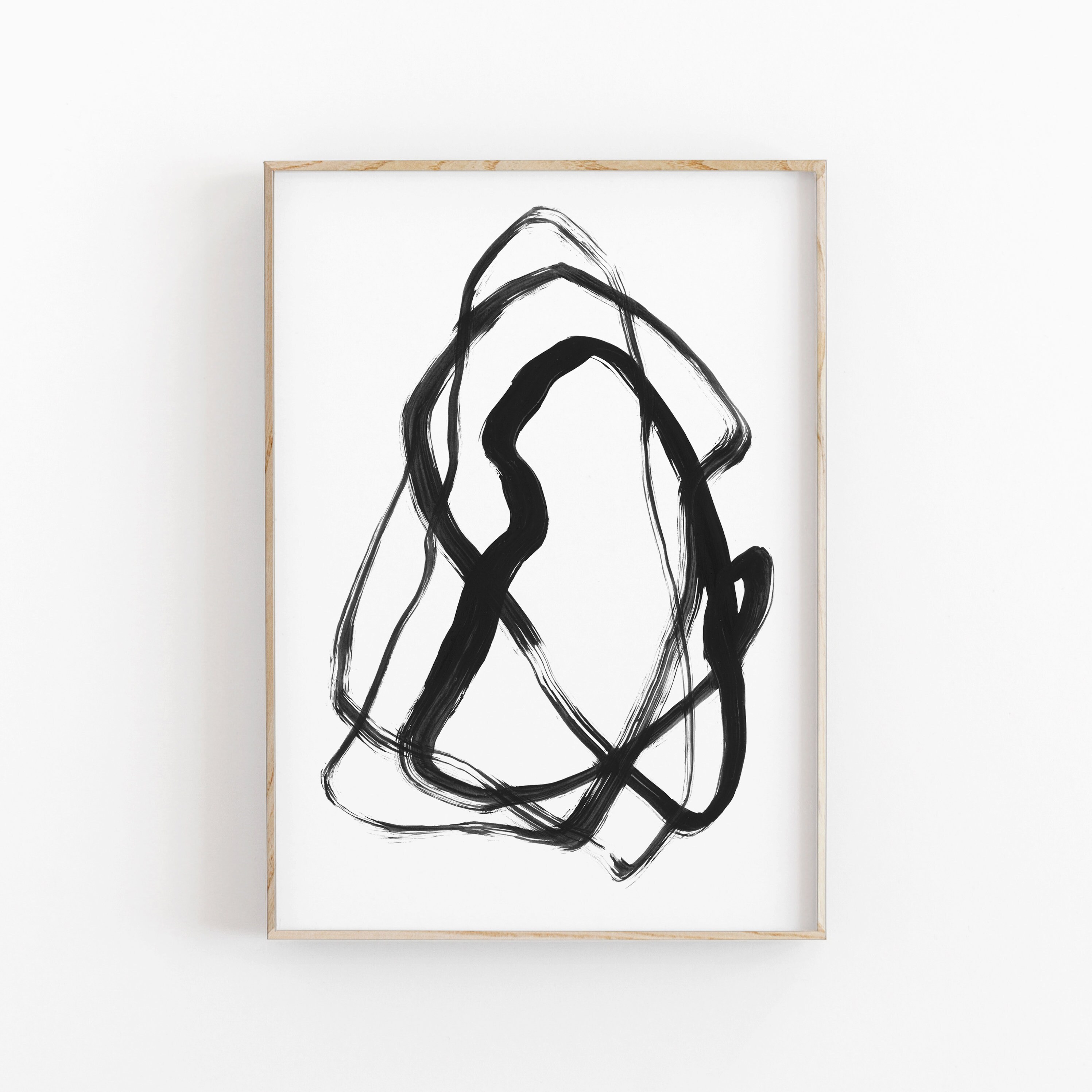 Abstract Print Black Ink Print Printable Art INSTANT Etsy UK