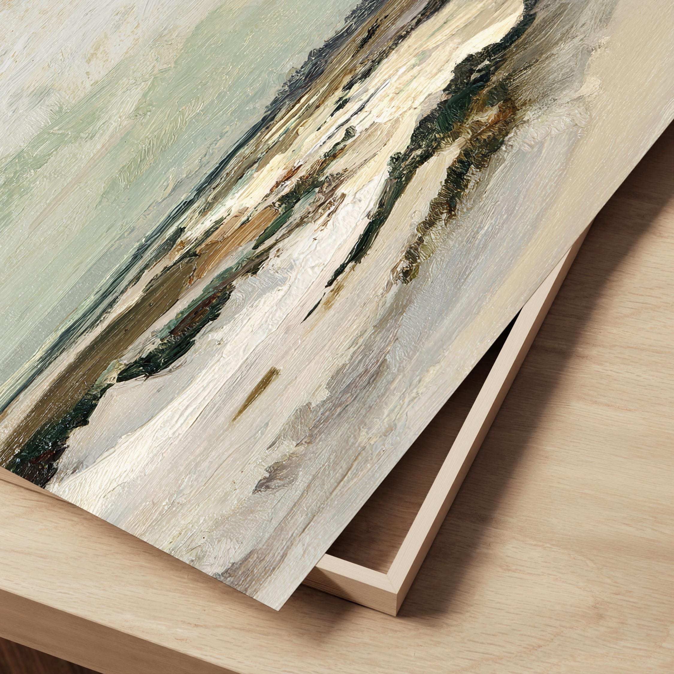 Abstract Green Landscape Art Print | Acrylic Painting | Modern ...