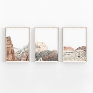 Mountain Print Set of 3, Nature Print, Printable Art, INSTANT DOWNLOAD, Modern Minimalist Poster, Printable Wall Decor