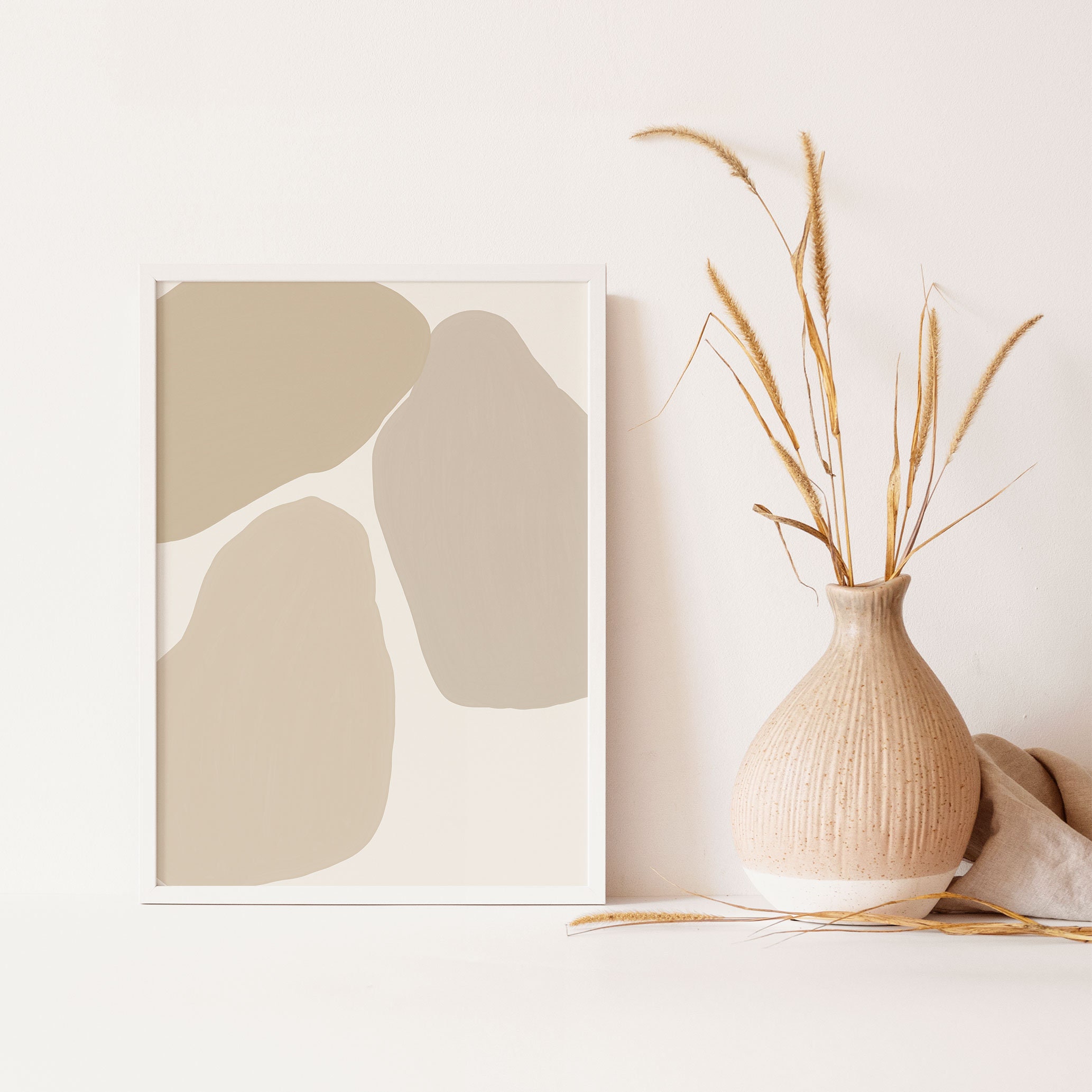 Abstract Beige Print Printable Art INSTANT DOWNLOAD Modern Etsy UK