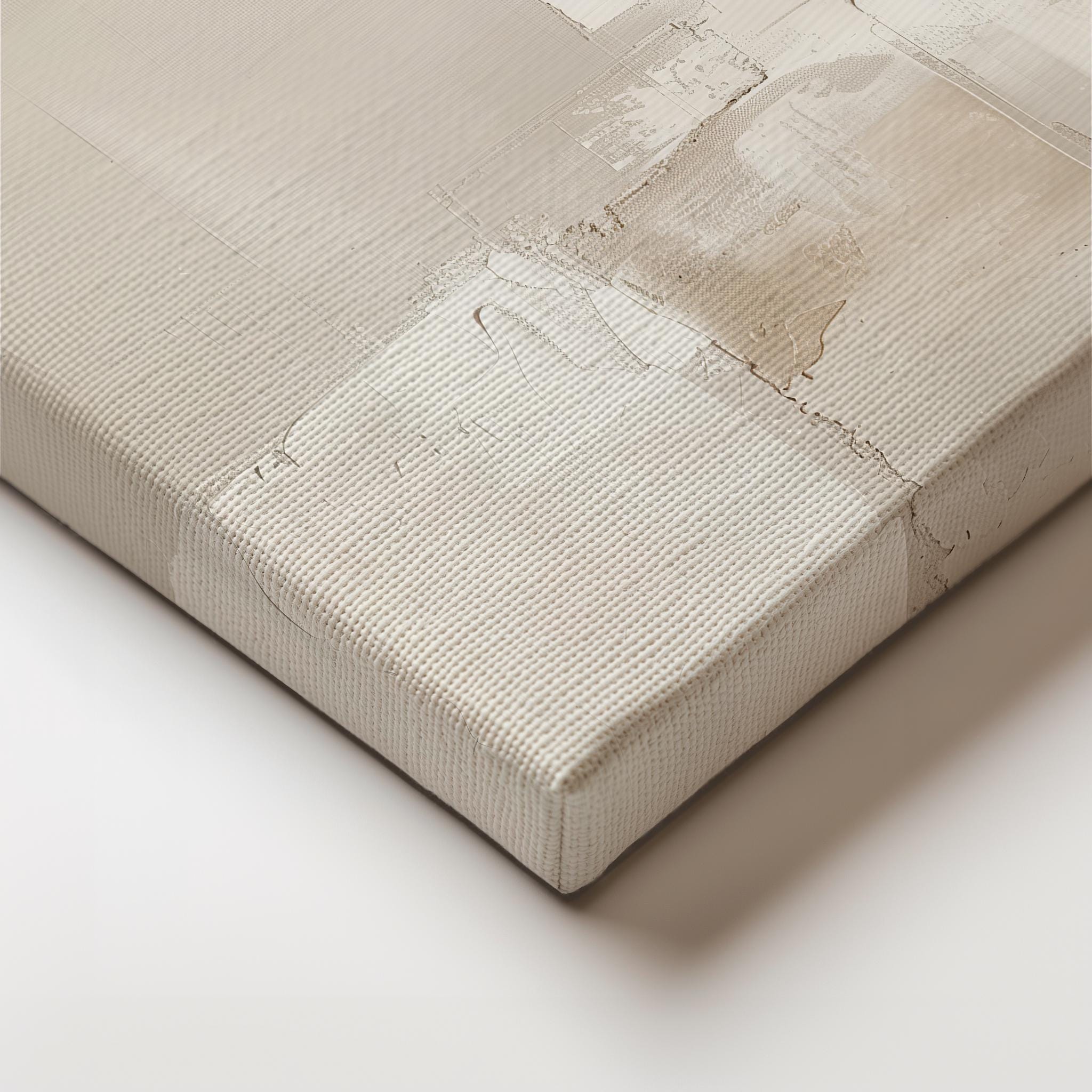 Neutral Beige Abstract Art Print | Square Acrylic Painting | Modern ...