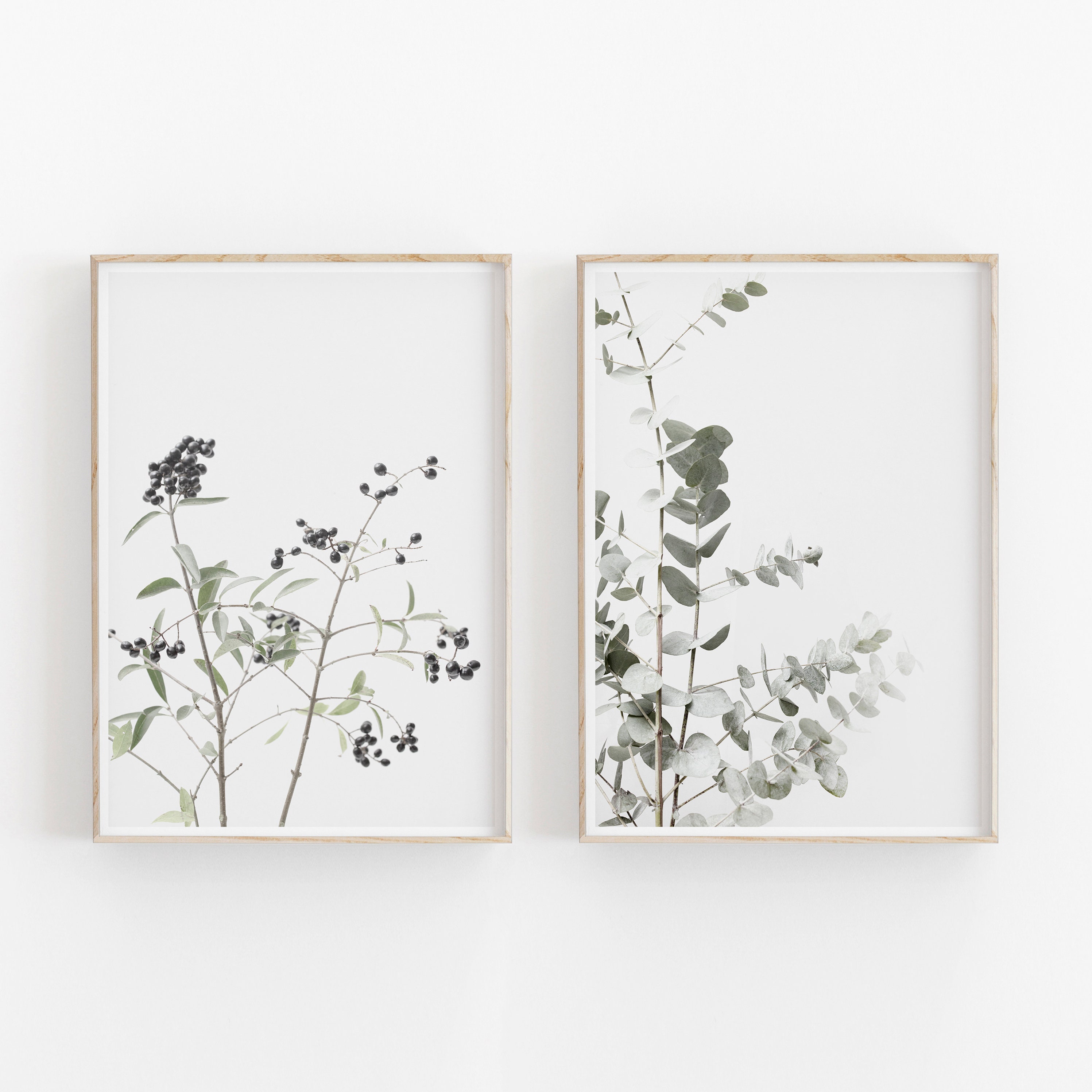 Botanical Print Set of 2 Instant Art INSTANT DOWNLOAD | Etsy
