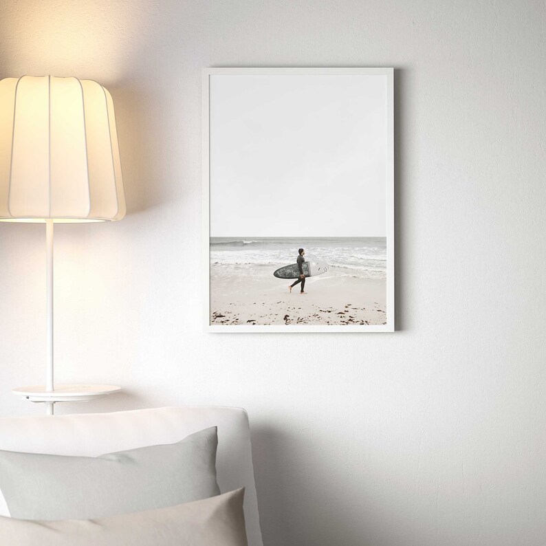 Juego de 3 impresiones, impresiones de playa de surfistas, arte mural de naturaleza, arte IMPRIMIBLE, decoración de pared con fotografía imprimible, póster imagen 4