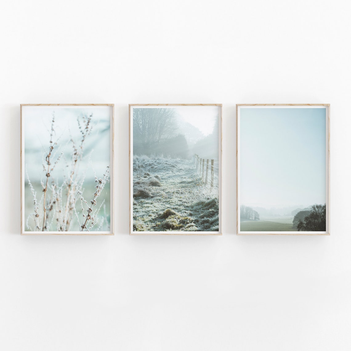 Nature Print Set of 3 Printable Art INSTANT DOWNLOAD Modern | Etsy