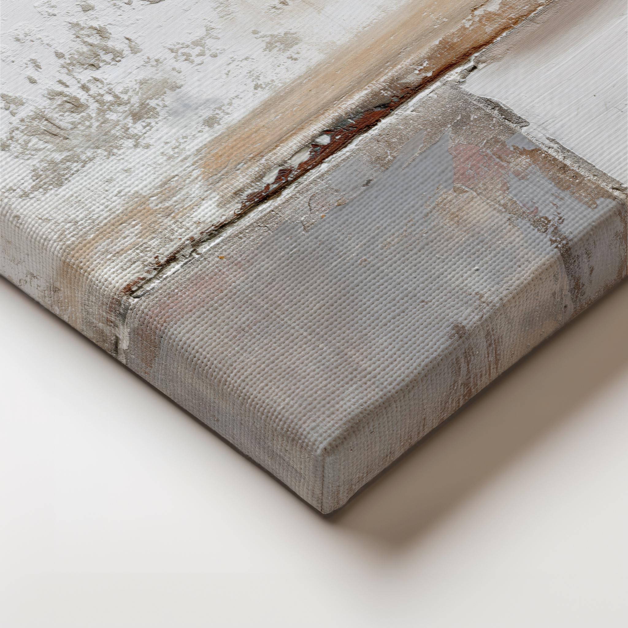 Abstract Beige and White Art Print | Neutral Acrylic Painting | Modern ...