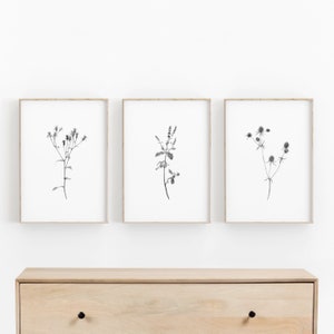 Botanical Print Set of 6, Farmhouse Print, Printable Art, INSTANT ...