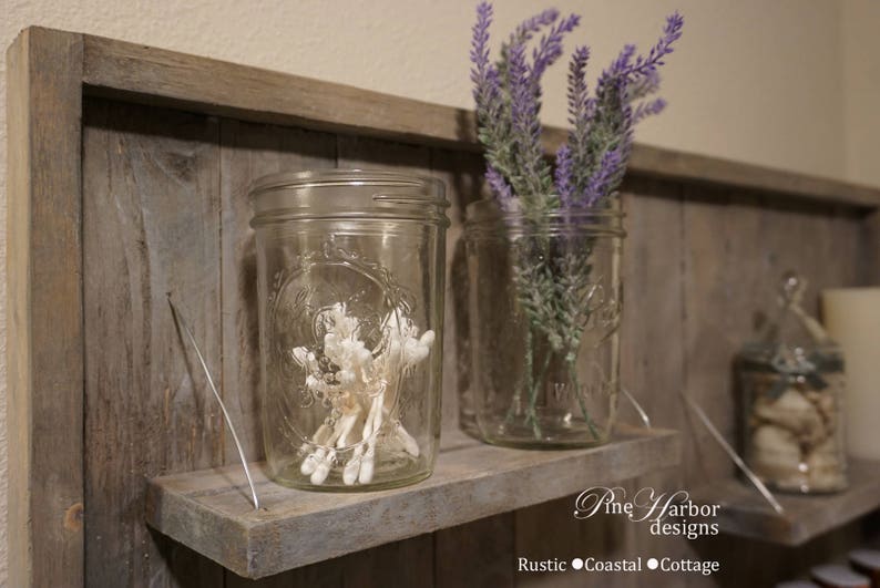 Shelf Rustic Bathroom Shelf Makeup Storage Bathroom Decor Etsy