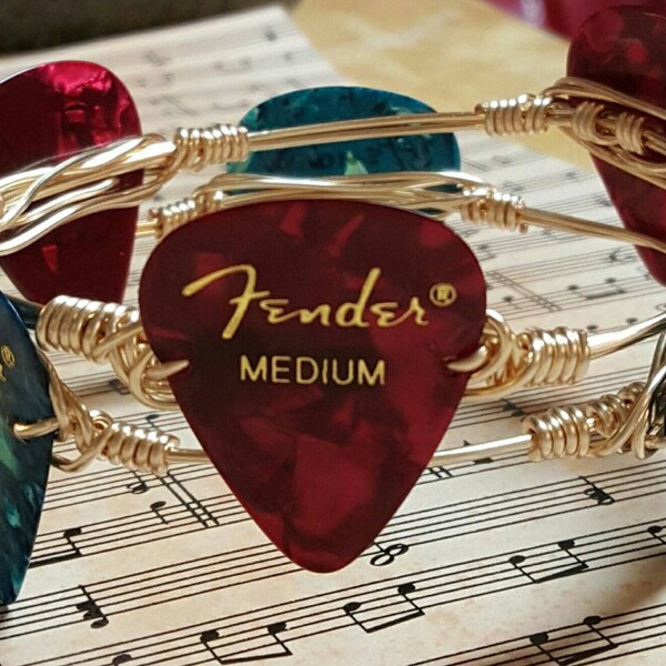 Guitar Pick Bracelet Etsy
