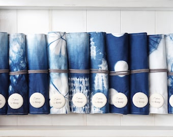 S.A x Indigo Dye Pencil Roll (10 patterns), Ocean/ Sparkle/ Spruce Forest/ Spring/ Straw/ Iceberg/ Macaron/ Liberté/ Cell/ Ink Panting