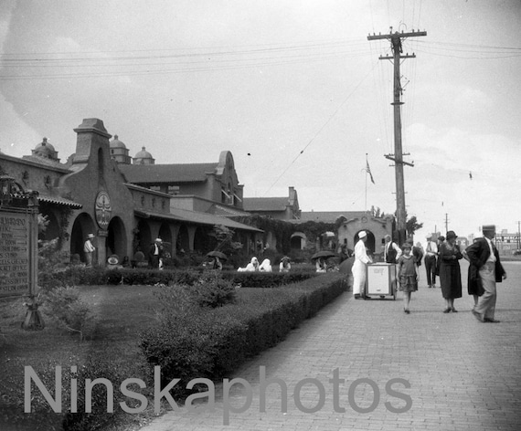 Albuquerque Railway Station, New Mexico, United States, 1920s antique photo reprint, wall decor, home decor, local history, railway history