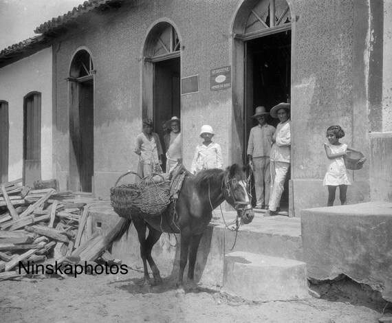 Monte Alegre Street Scene, Para, Brazil 1927 - Fine Art Antique Photo Print - Vintage Photo - 9020