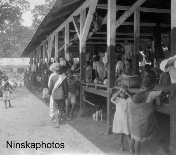 Balige, Sumatra - Balige Market - Batak Culture - Indonesia - 1925 - Fine Art Antique Photo Print - Vintage Photo