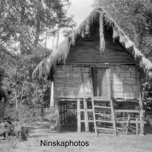 Balige, Sumatra - Batak House - Batak Culture - Indonesia - 1925 - Fine Art Antique Photo Print - Vintage Photo