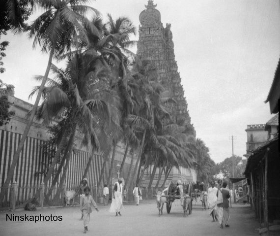 Madura - Temple Tower,  India - Vintage Photo Reproduction by James Dearden Holmes - Historical Photo