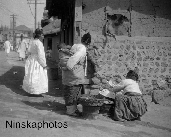 Seoul - Street Scene - Korea - 1925 - Fine Art Antique Photo Print - Vintage Photo - 4757