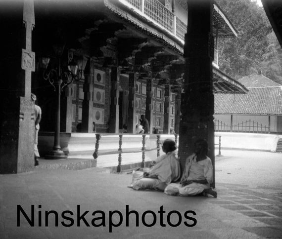 1920s Kandy, Ceylon, Sri Lanka, The Temple of the Tooth Sri Dalada Maligawa by J. Dearden Holmes, 1920s antique photo reprint Buddhism
