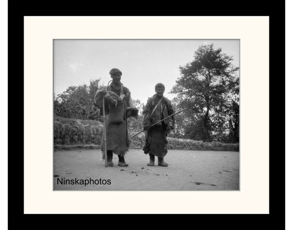 Tibetans in Darjeeling, West Bengal, India Vintage Photo Reproduction by James Dearden Holmes - Historical Photography
