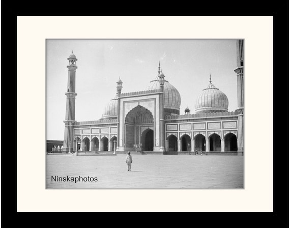 Jama Masjid, Mosque in Delhi, India Vintage Photo Reproduction by James Dearden Holmes - Historical Photo