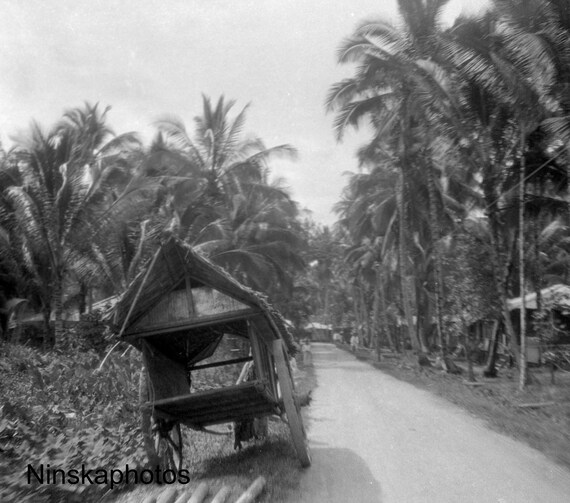 Abandoned Cart in Rural Sumatra, Indonesia - 1925 - Fine Art Antique Photo Print - Vintage Photo