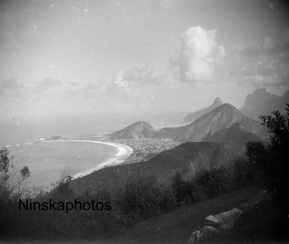 1920s Rio de Janeiro, Brazil - View from the Summit of Sugarloaf Mountain - Antique Photo Reproduction - Vintage Photography