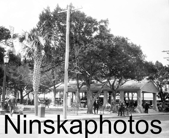 St Augustine, Old Slave Market, Florida, United States, 1920s antique photo reprint - Wall Decor - Local History - Vintage Photo