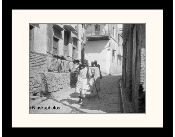 Street Scene in Delhi, India Vintage Photo Reproduction by James Dearden Holmes - Historical Photo