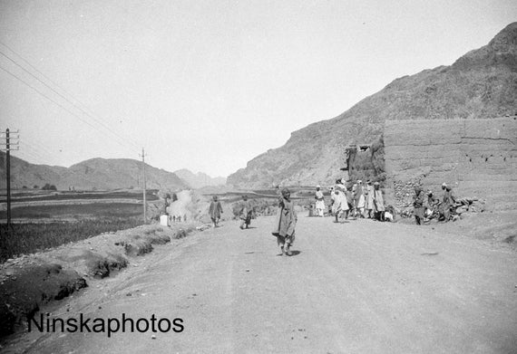 Stopping Place along the Khyber Pass near Landi Kotal - India - Pakistan - Vintage Photo Reproduction by James Dearden Holmes