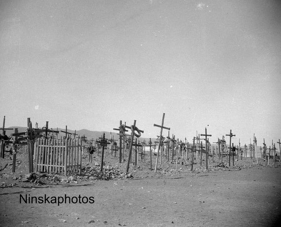 Cemetery in Mollendo, Peru 1927 - Fine Art Antique Photo Print - Vintage Photo - 8406