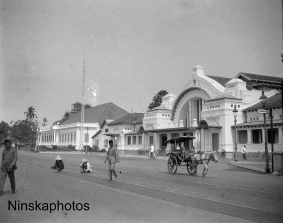 Post Office in Batavia Weltevreden Jakarta - Java, Indonesia - 1925 - Fine Art Antique Photo Print - BNW - Vintage Photo - 3271