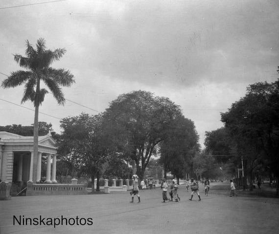 Konigsplein Merdeka Square, Batavia Weltevreden Jakarta - Java, Indonesia - 1925 - Fine Art Antique Photo Print - BNW - Vintage Photo - 3272