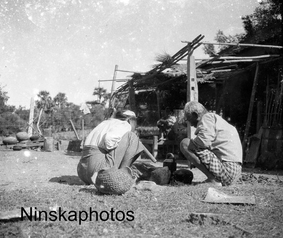 Boiling the Kettle in in Nyaung-U Burma, Myanmar Vintage Photo Reproduction by James Dearden Holmes - Historical Photo