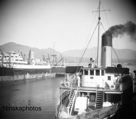 Vancouver Harbour, British Columbia - Canada 1926 - Fine Art Antique Photo Print - Vintage Photo - 6286