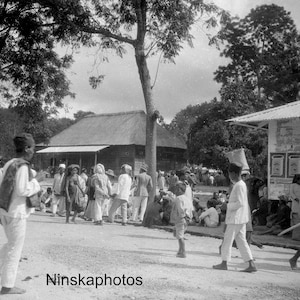 Locals going to Balige Market - Sumatra, Indonesia - 1925 - Fine Art Antique Photo Print - Vintage Photo