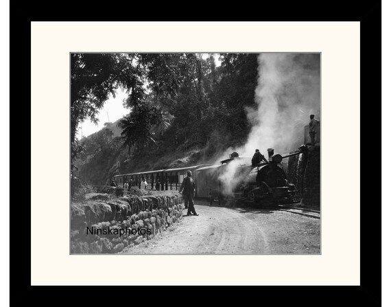 Train on the Darjeeling Himalayan Railway, India Vintage Photo Reproduction by James Dearden Holmes