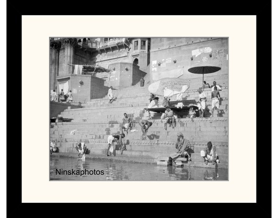 By the Ganges River, Benares, Varanasi, India Vintage Photo Reproduction by James Dearden Holmes - Historical Photo