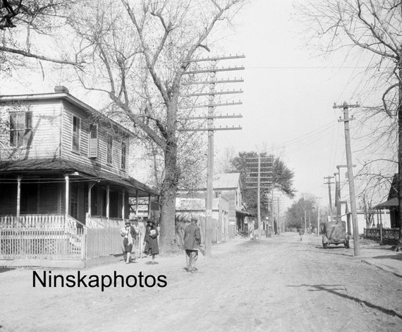 Guyton Georgia - Street Scene - United States 1927 - Fine Art Antique Photo Print - Vintage Photo - Photo History - BNW