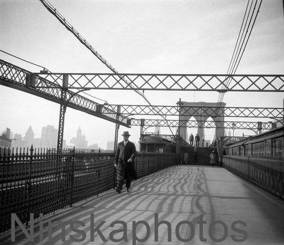 Brooklyn Bridge, New York City, Brooklyn, NYC by J. Dearden Holmes 1920s antique photo reprint - Vintage Photo - Photo Art - Wall Decor
