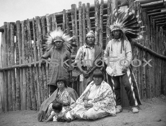 Native American Group, Indian Hills, Denver, Colorado, United States, 1920s antique photo reprint