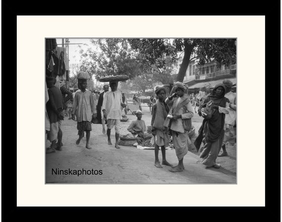 Street Scene, Delhi, India Vintage Photo Reproduction by James Dearden Holmes - Historical Photo