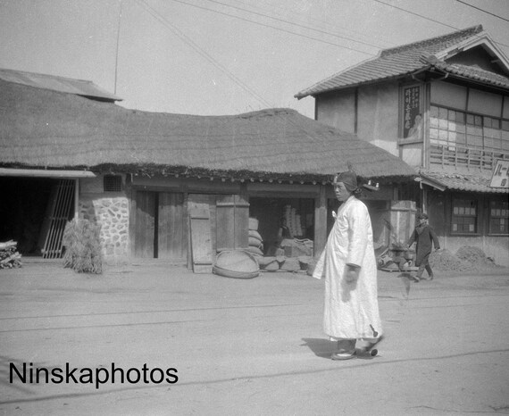 Seoul - Street Scene - Korea - 1925 - Fine Art Antique Photo Print - Vintage Photo - 4758