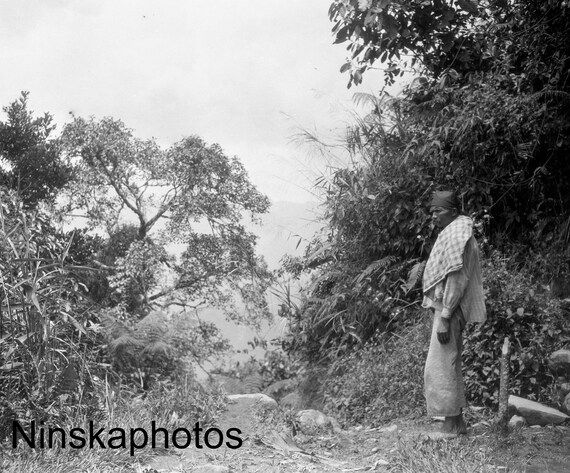 Near Lake Maninjau - Local Man - Rural Sumatra - Indonesia - 1925 - Fine Art Antique Photo Print - Vintage Photo - 3370