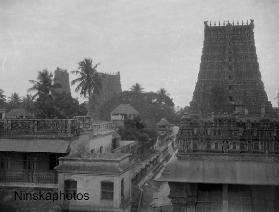 Madura - View from the Temple Roof,  India - Vintage Photo Reproduction by James Dearden Holmes - Historical Photo