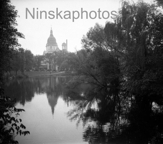Loring Park, Minneapolis, Minnesota, United States, 1920s antique photo reprint