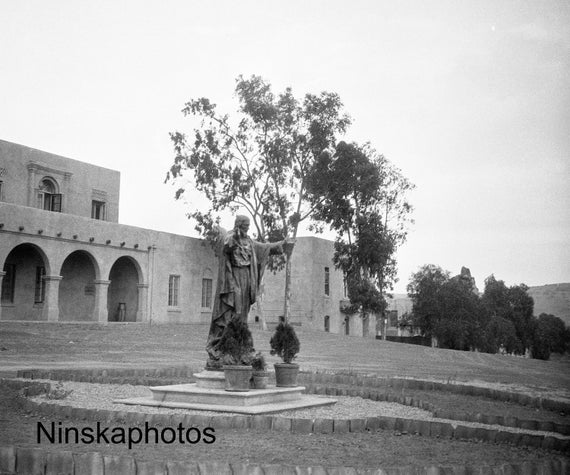 Mission Basilica San Diego de Alcala - San Diego, California - USA - 1926 - Fine Art Antique Photo Print - Vintage Photo - 5843