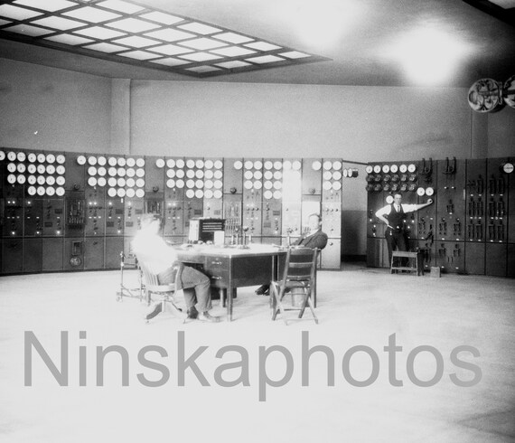 1926 Niagara Falls Power House by J. Dearden Holmes 1920s antique photo reprint - Vintage Photo, Power Plant, Transformer House