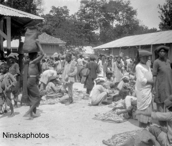 Balige, Sumatra - Balige Market - Batak Culture - Indonesia - 1925 - Fine Art Antique Photo Print - Vintage Photo