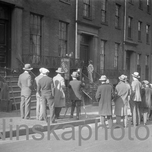 Live Film Shooting, Spectators Watching - Boston 1926, Massachussets, United States, 1920s antique photo reprint, Vintage Photo