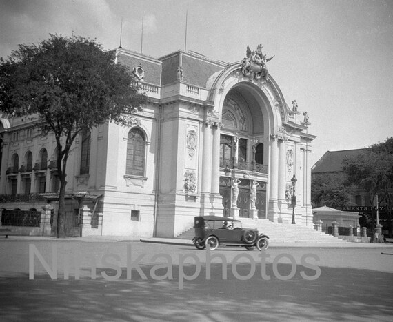 Opera House in Saigon, Indochina by J. Dearden Holmes, 1920s antique photo reprint, Vietnam, Ho Chi Minh City, Ho Chi Minh Municipal Theatre